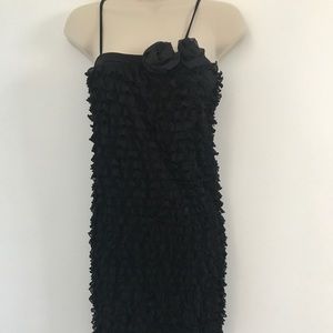 TOO MI Ruffled Dress Sz M 1920s Vintage Look